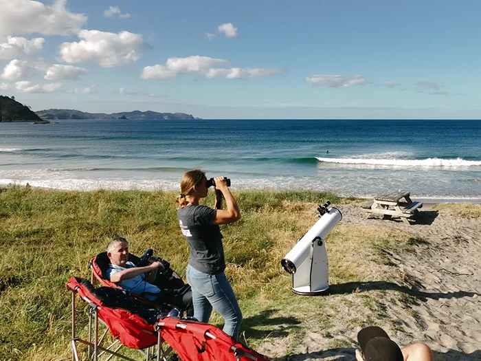Great Barrier Island beach stargazing