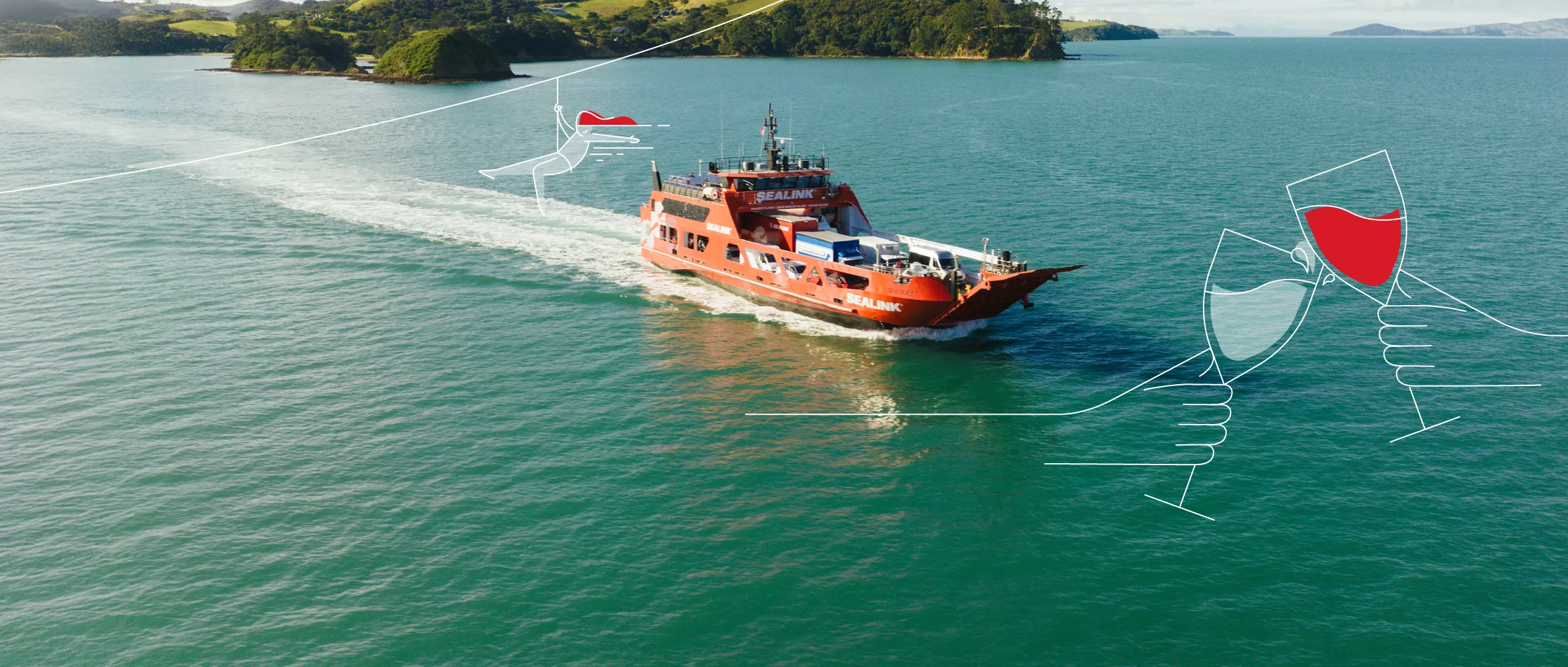 SeaLink vessel going to Waiheke Island